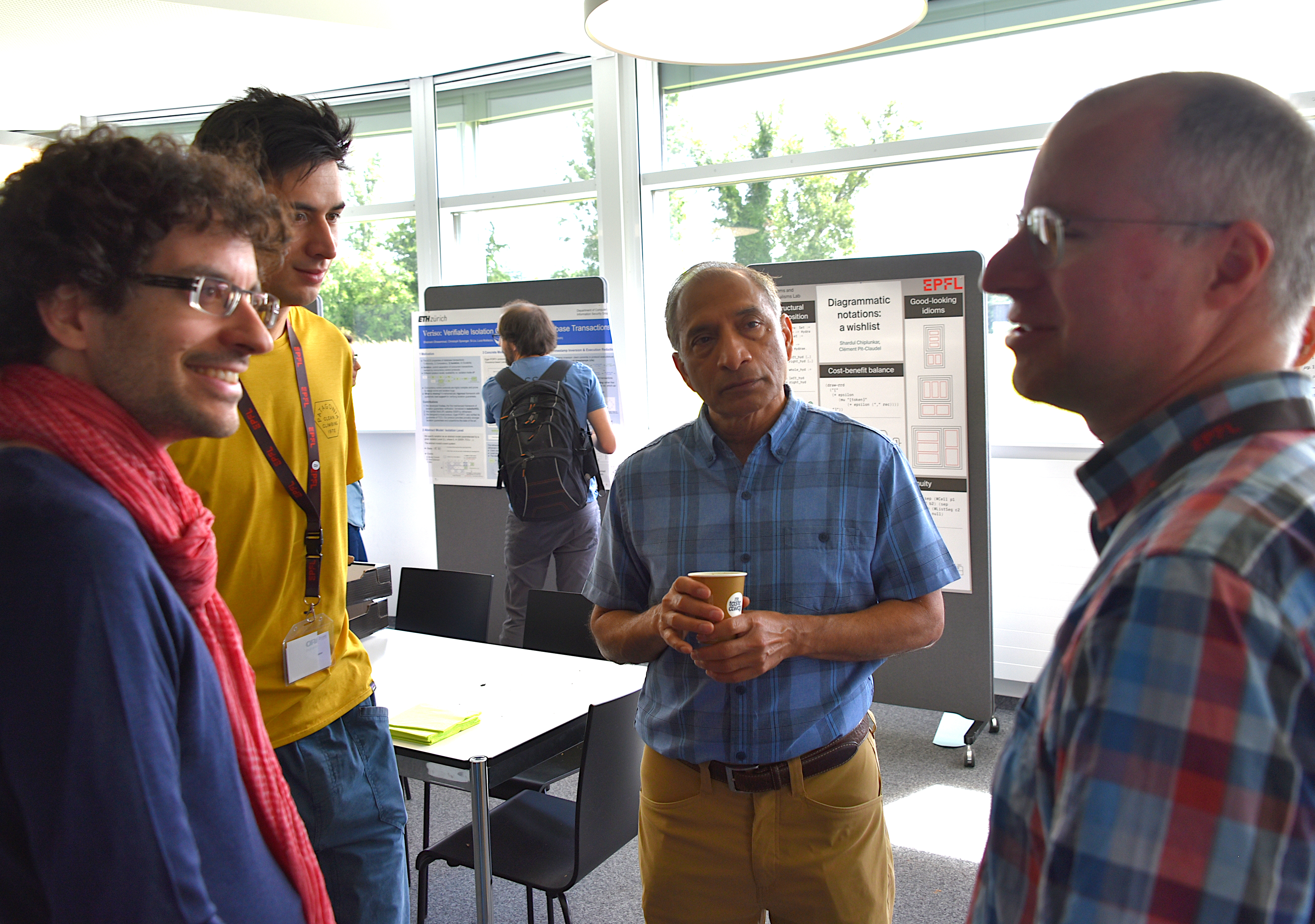 Workshop participants engaged in discussions.